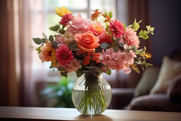 Valentine's Day seasonal floral arrangement